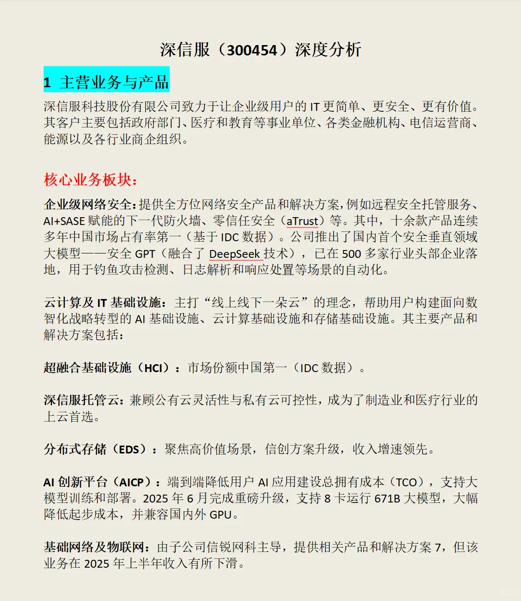 深信服(300454)深度分析