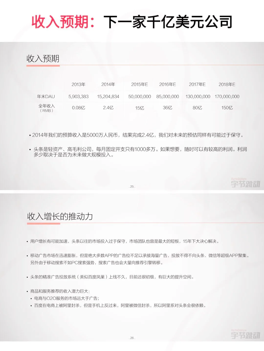 张一鸣30页BP拿1亿，他咋做到的❓