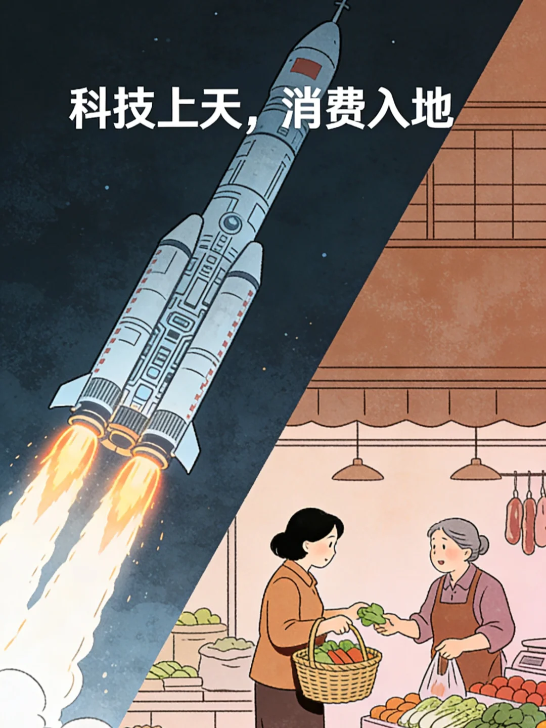 科技上天,消费入地?