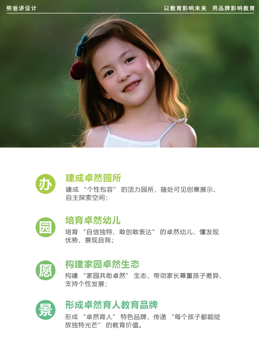 以“卓然”为园所文化