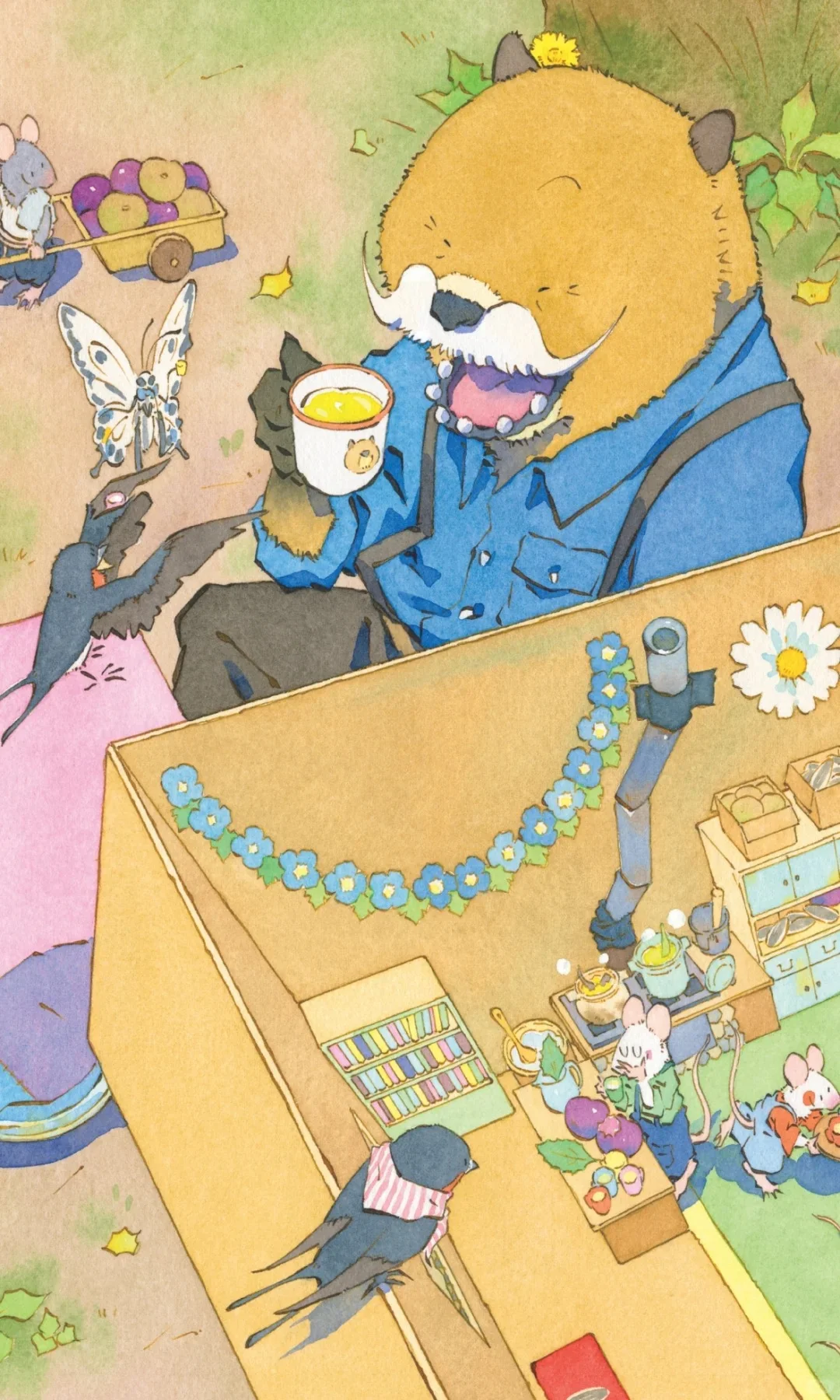 看大家都卷成蚊香！我就逃进我的精神避难所