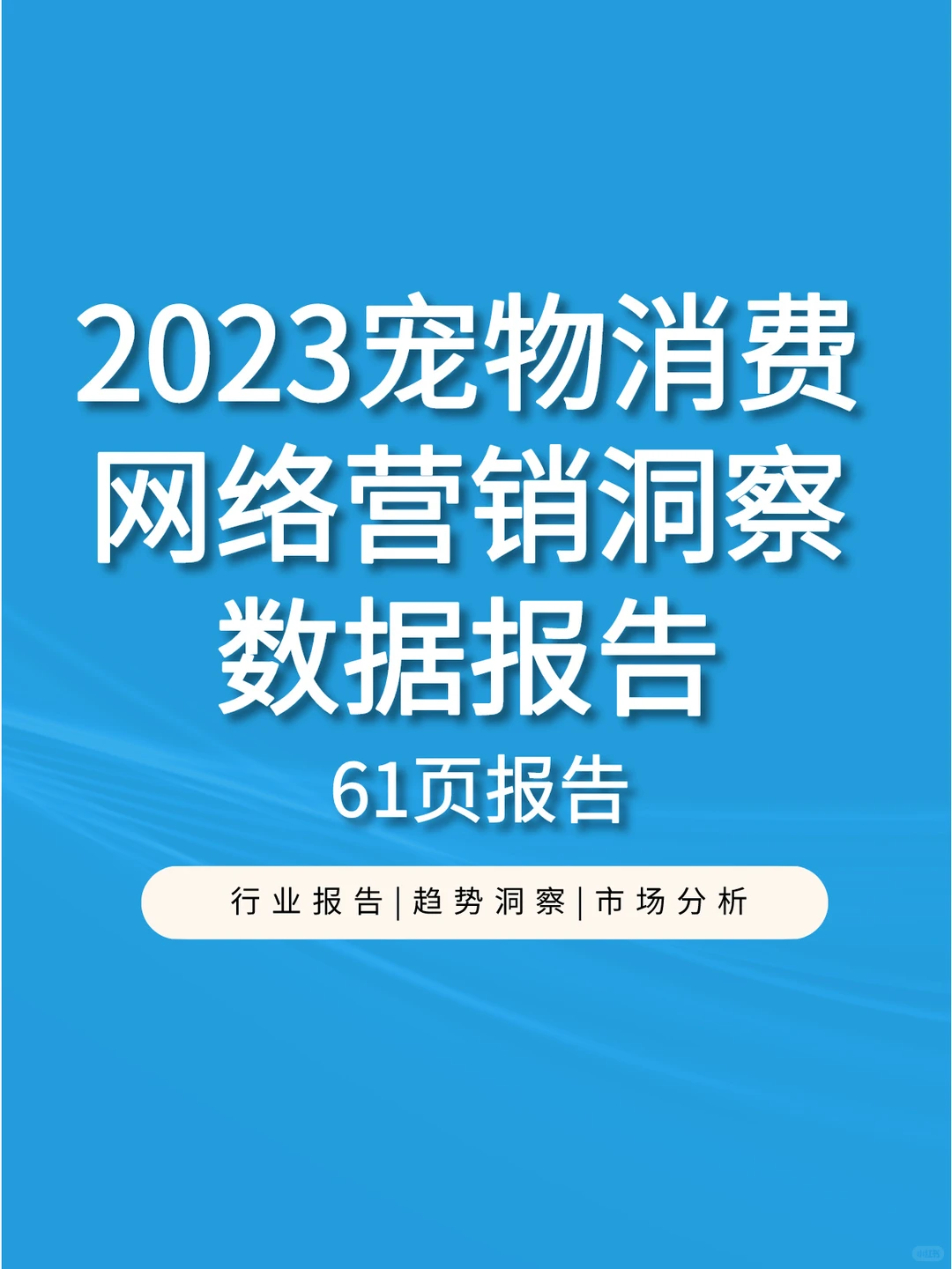 2023宠物消费网络营销洞察数据报告