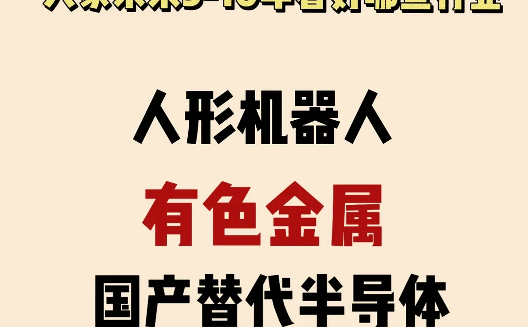 目前看好这三个行业