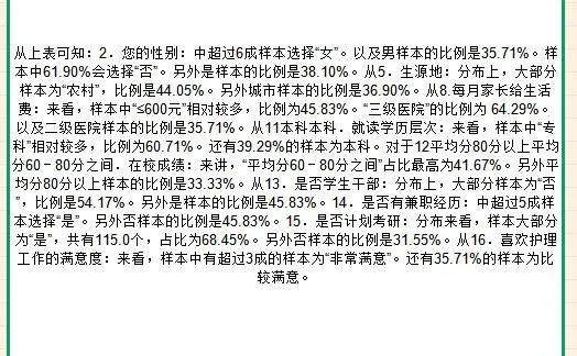 这样的描述性分析是大家喜欢的吗