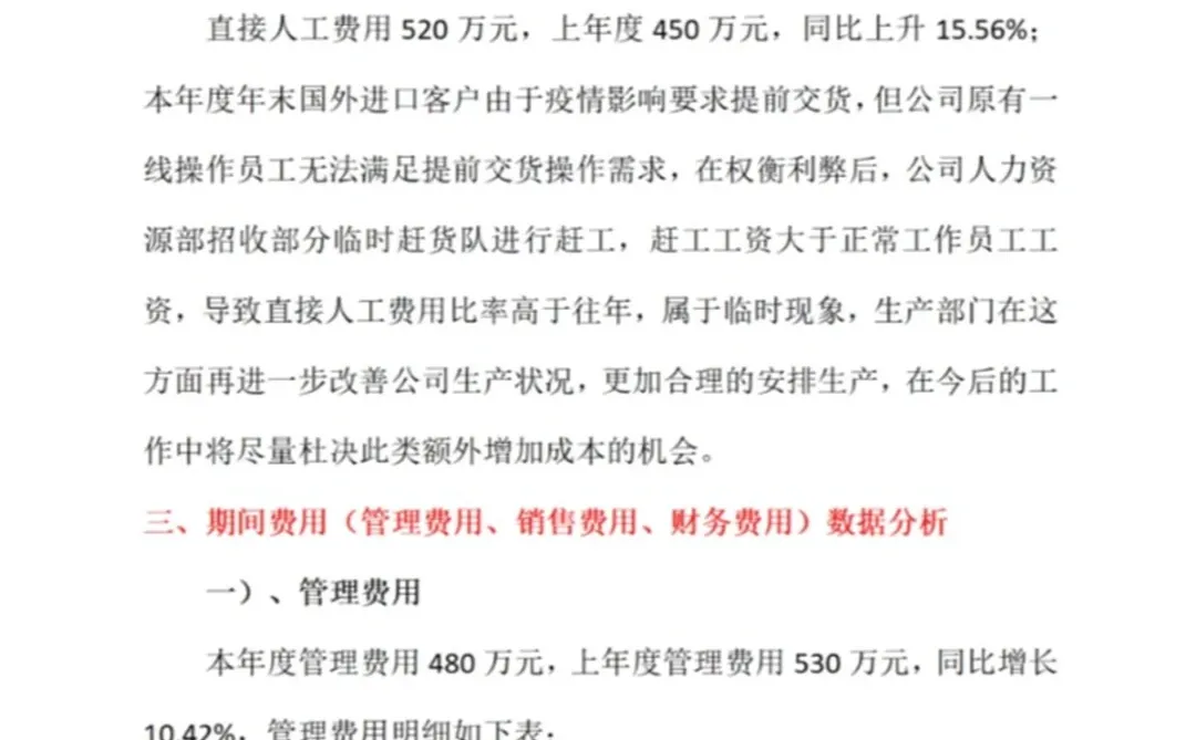 20份财务数据分析报告合集?