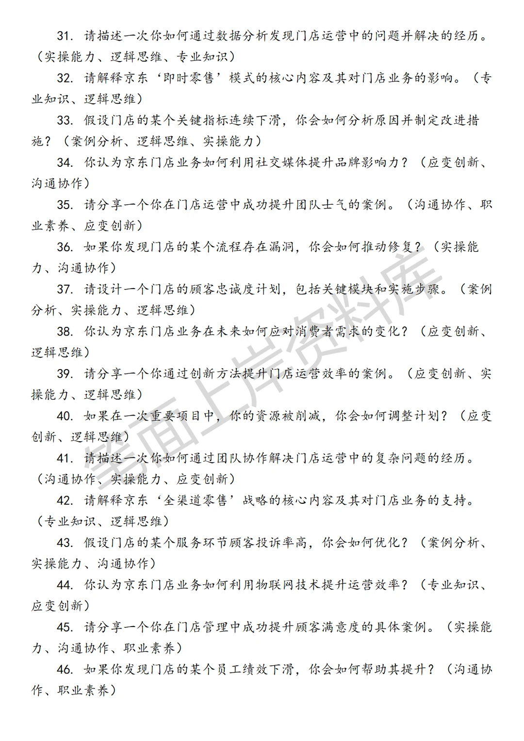 零售业京东门店业务