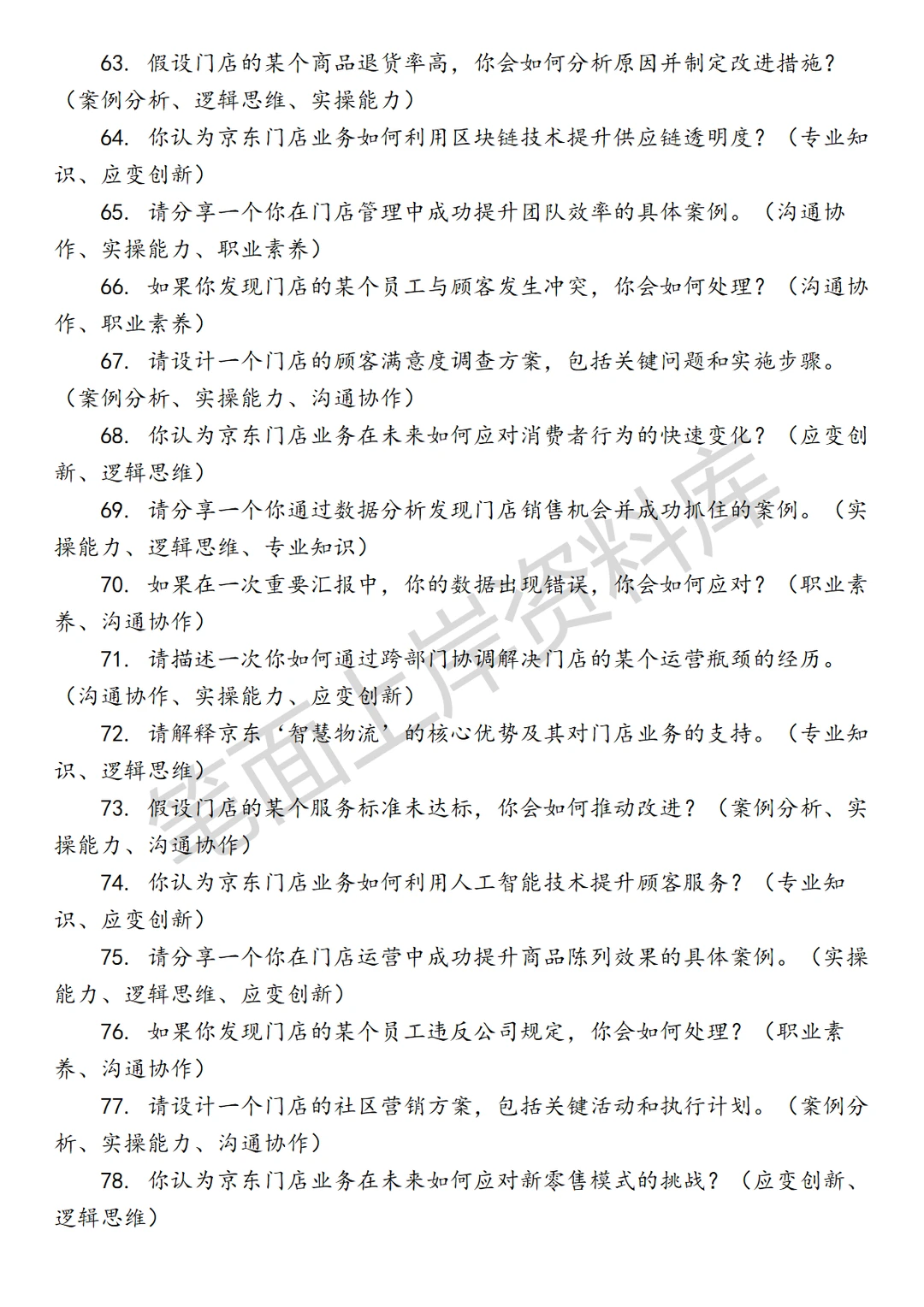 零售业京东门店业务