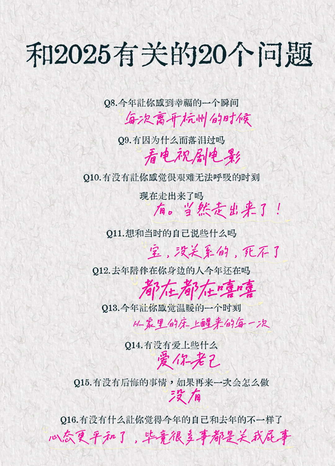 和2025年有关的20个问题