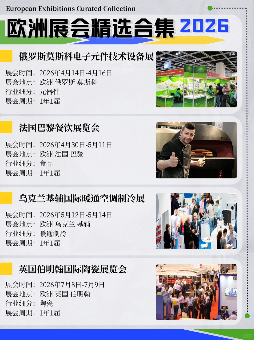 2026欧洲行业风向标:热门展会全览与洞察