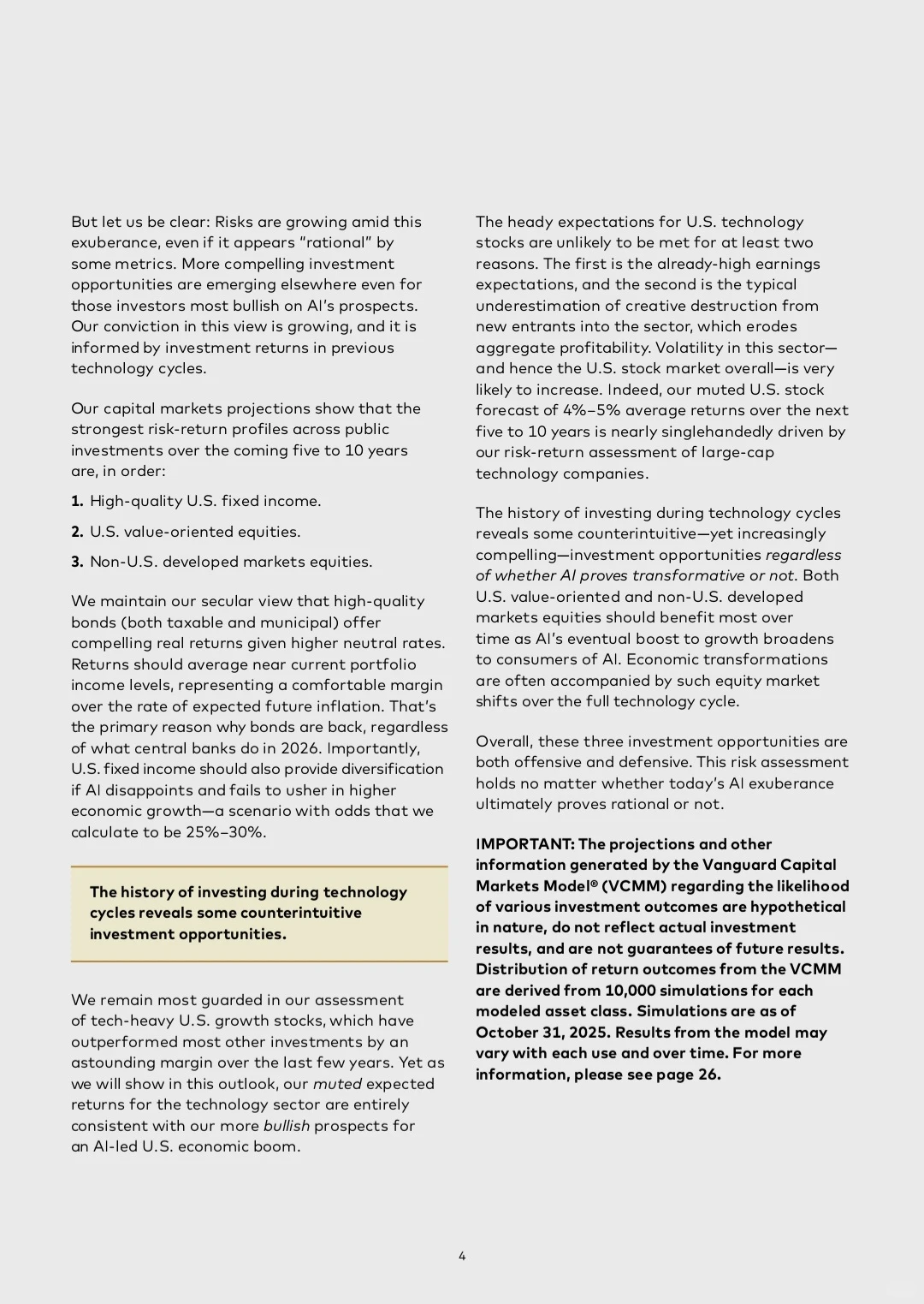 Vanguard|2026年经济与市场展望报告