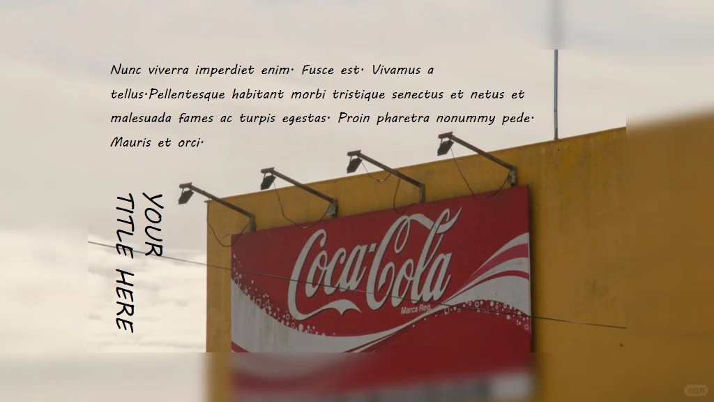 可口可乐品牌营销策划PPT模板|美式复古红