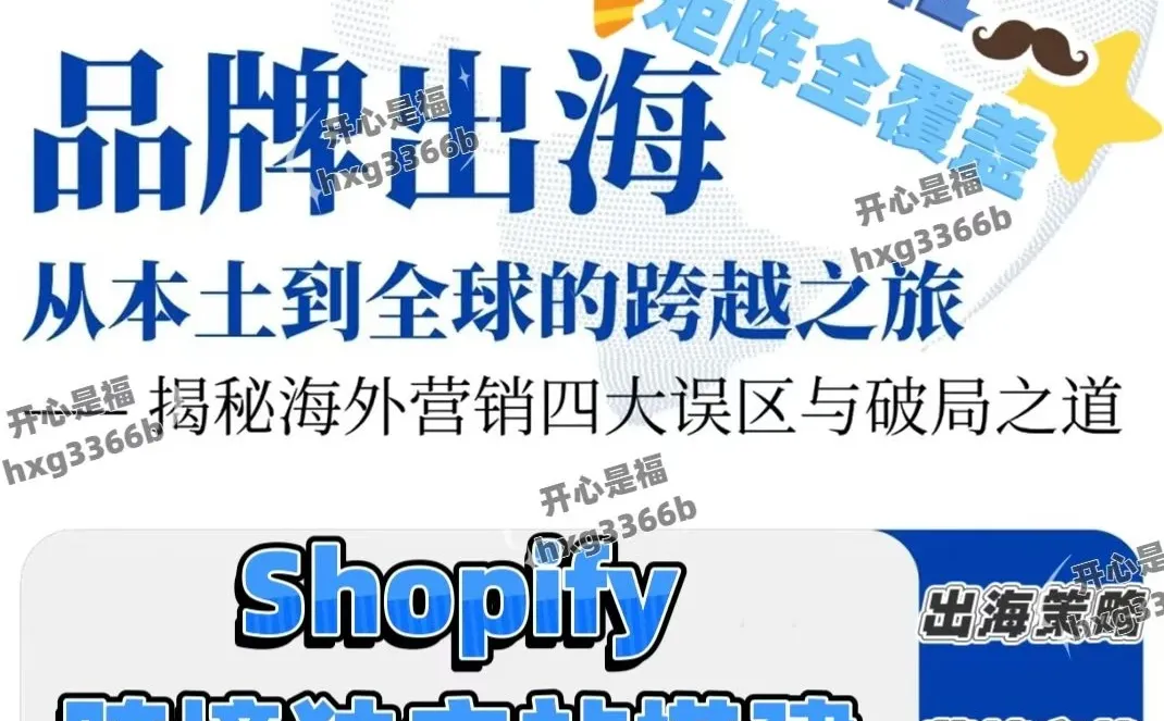 外贸跨境电商DTC出海-独立站Shopify搭建