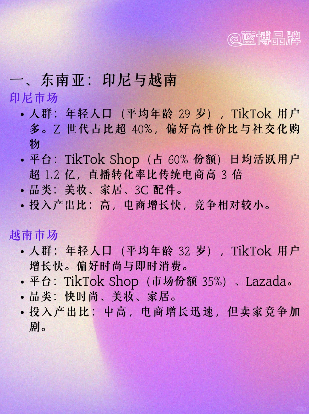 品牌出海｜跨境电商独立站重点关注的市场