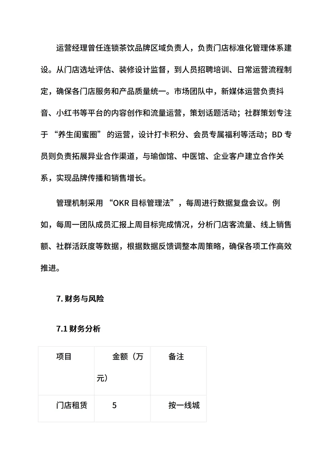 养生糕点店创新创业计划书ppt和word