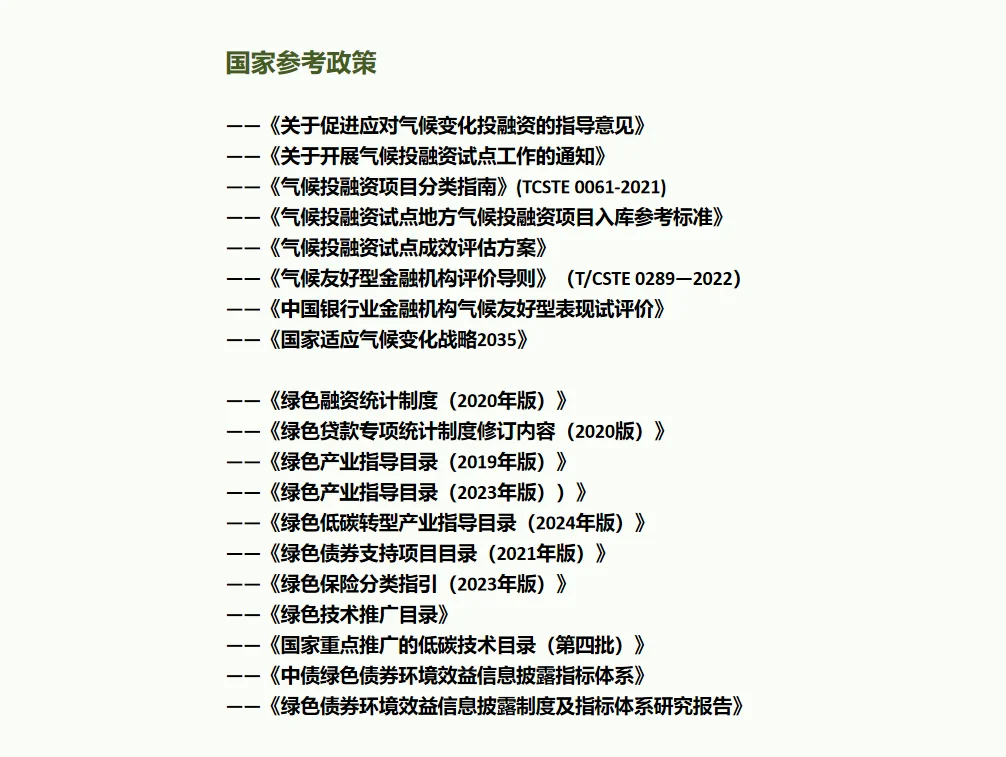 气候投融资的相关资料整理！！！