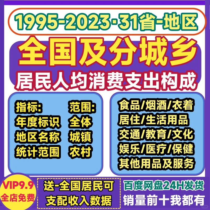 1995-2025消费支出大揭秘:全国31省份数据全览