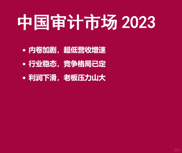 中国审计市场:行业稳态持续,营收增速放缓