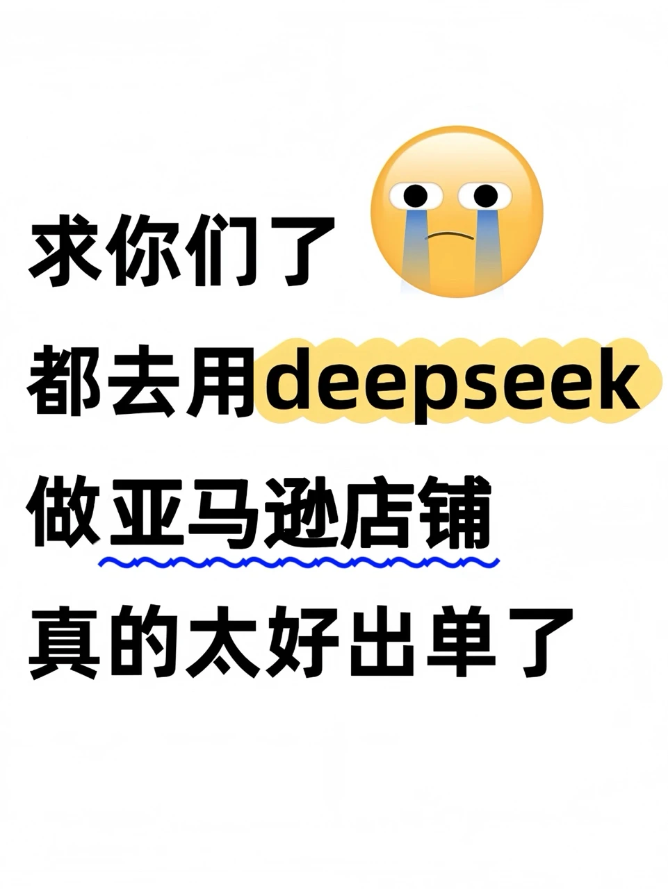 真香！都去用deepseek做跨境电商