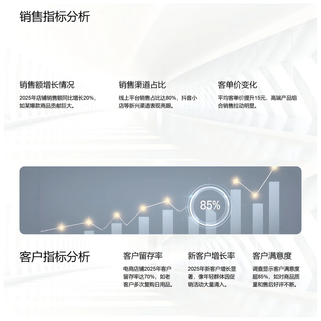 2025 电商运营总结分析 PPT