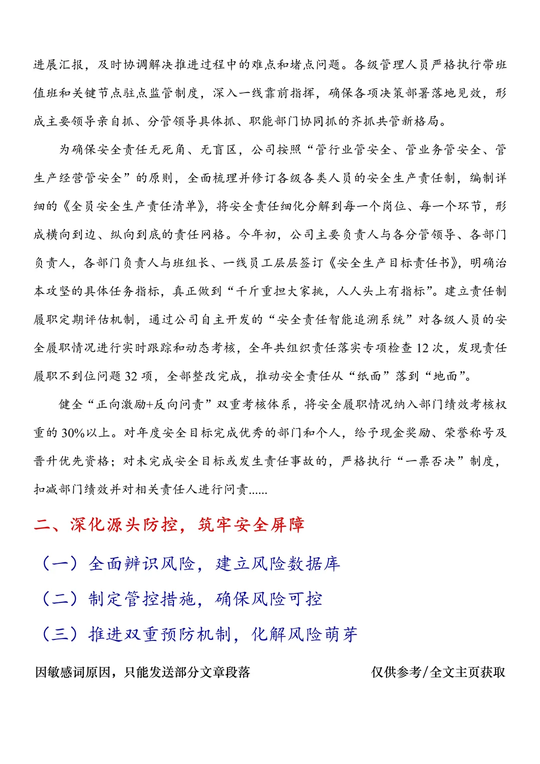 2025年度安全生产治本攻坚行动推进情况报告