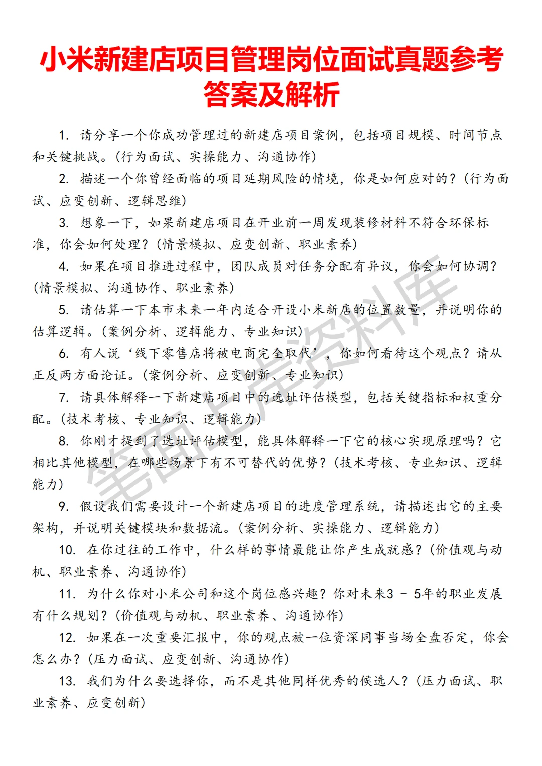 小米新建店项目管理