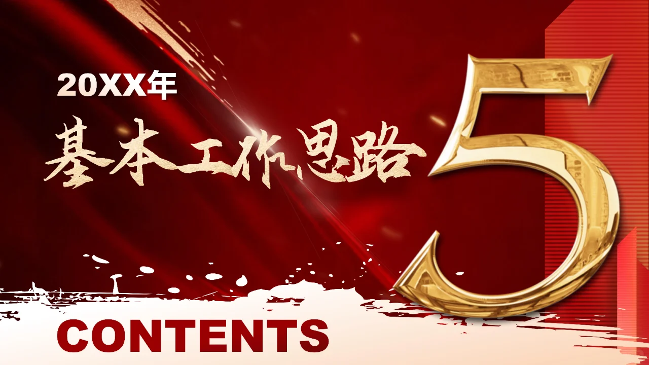 保险公司总结PPT模板