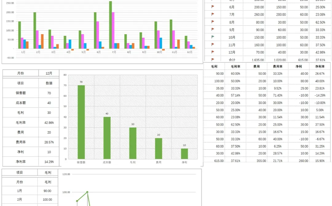 Excel | No.02 - 财务分析报表模板