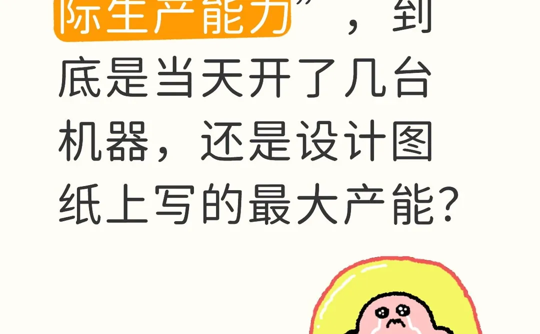 快问快答:验收报告里的“实际生产能力”?