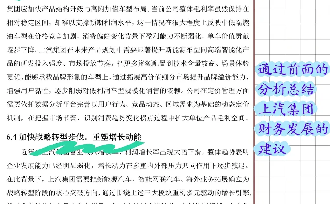 上汽集团财务报表分析报告（2020-2024）