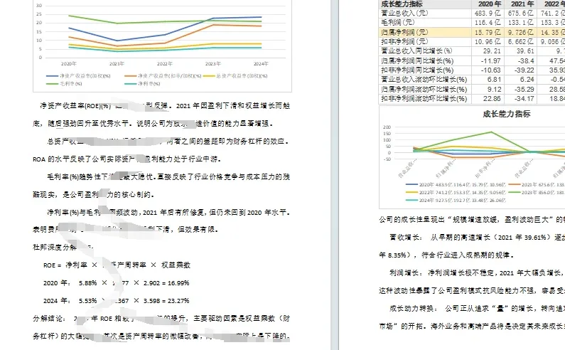海信家电财务分析报告2020-2024