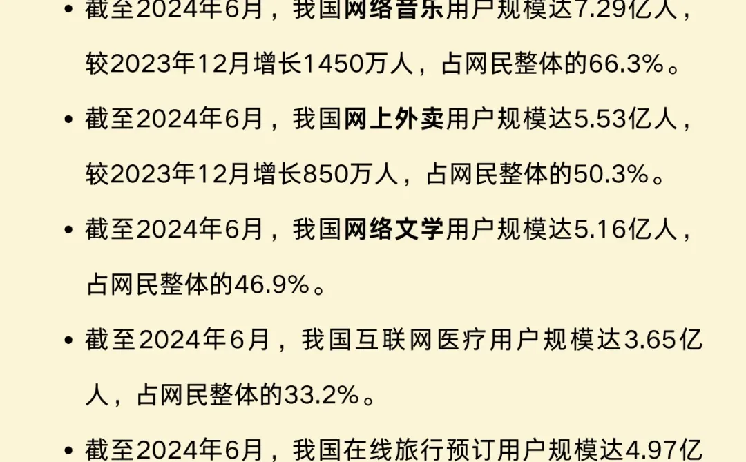 CNNIC第54次统计报告核心数据?