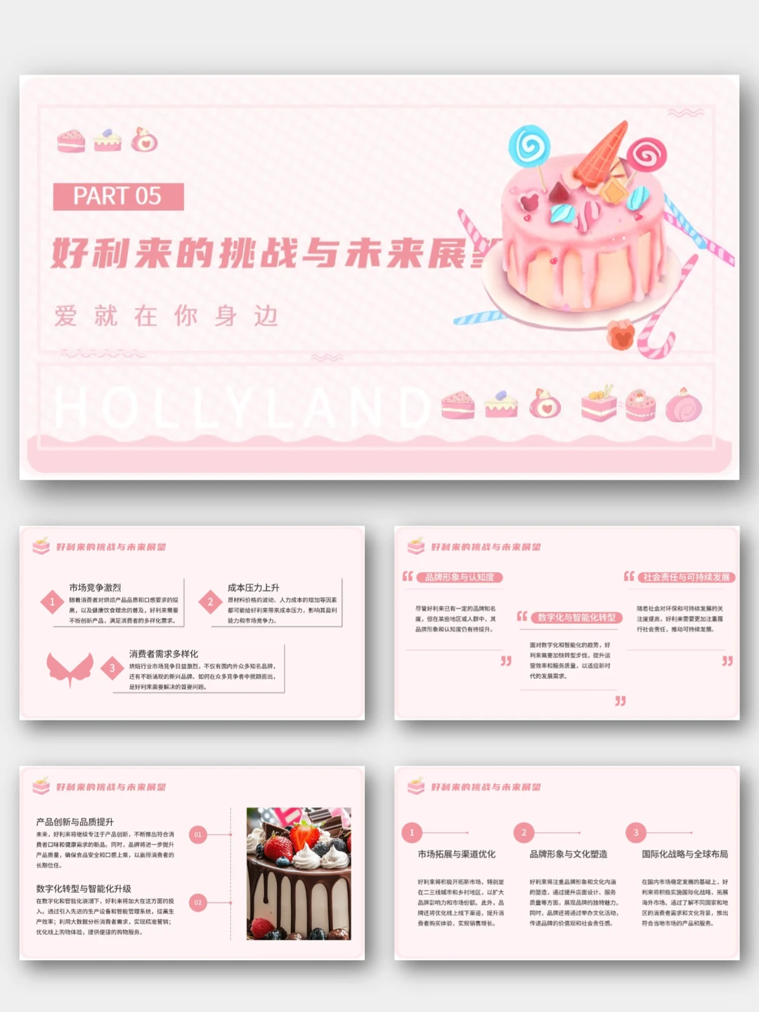 好利来品牌介绍市场营销策略分析PPT模板