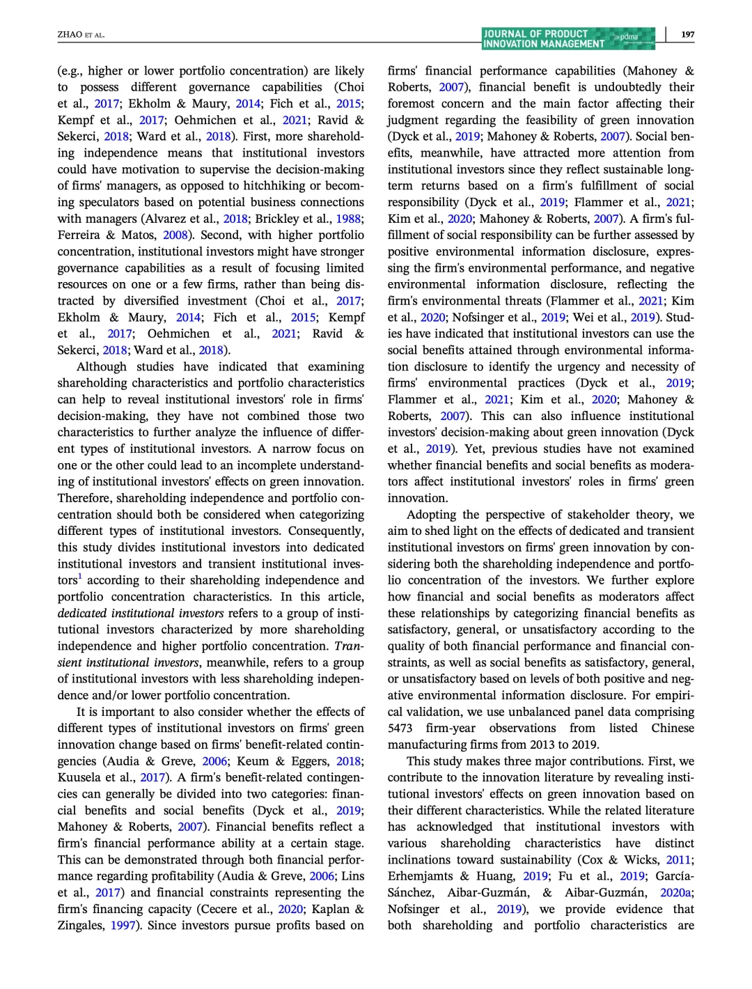 机构投资者对企业绿色创新的影响