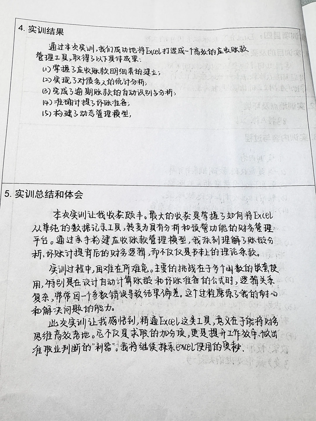 excel在财务管理中的运用（实训报告）