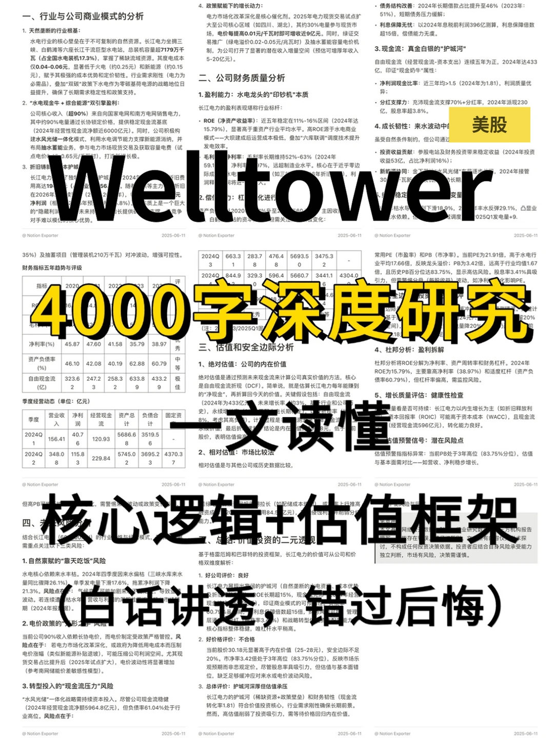 Welltower Inc 4000 字深度研报