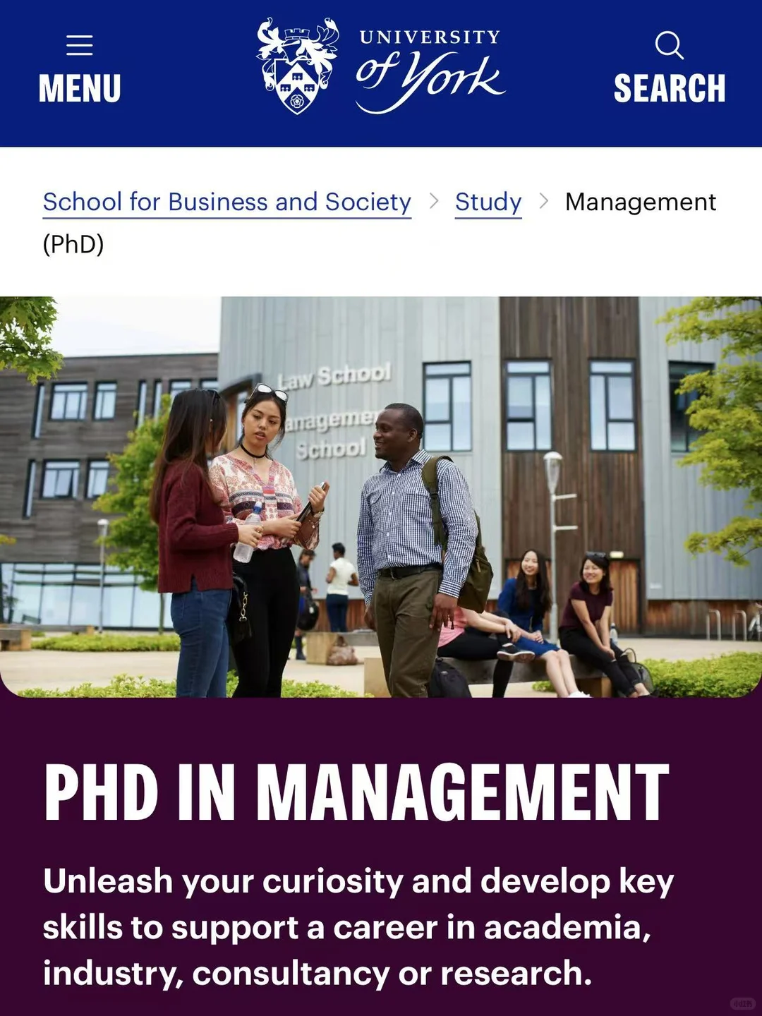 约克大学工商管理PhD|商科科研实!27f冲