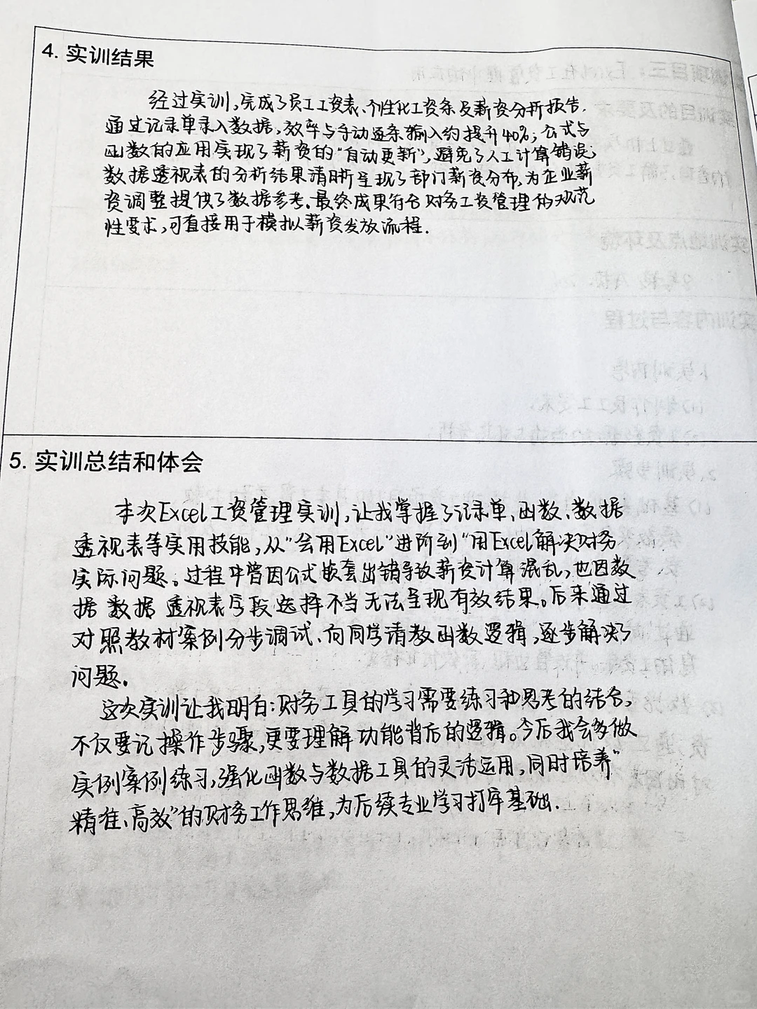 excel在财务管理中的运用（实训报告）