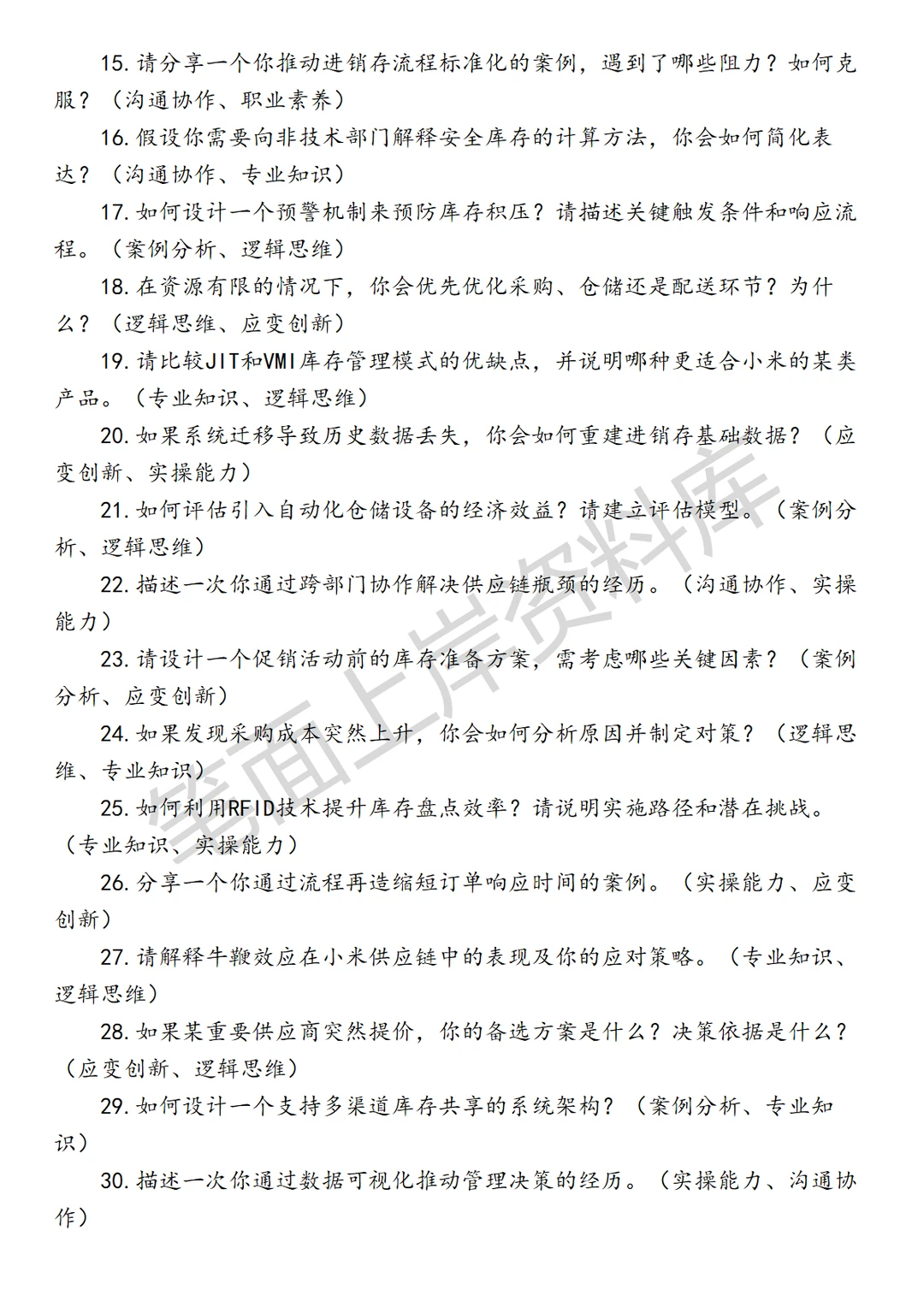 小米进销存产品经理