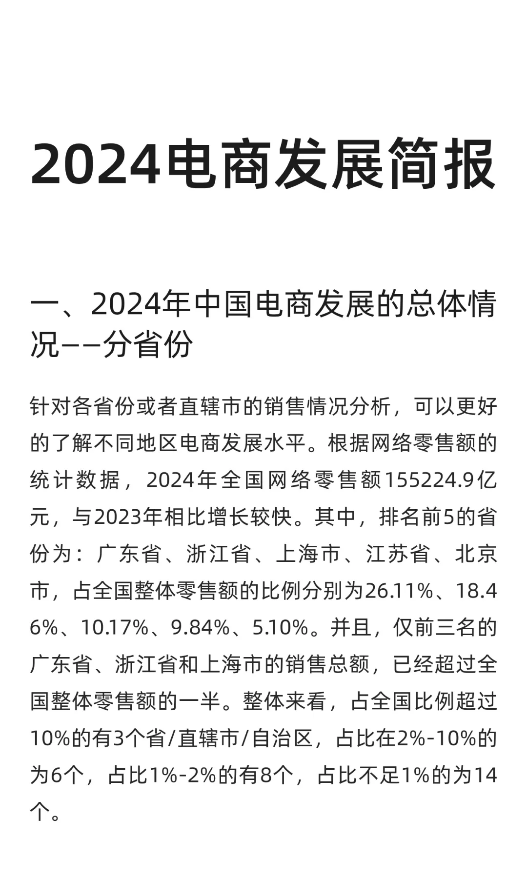 2024年电商发展简报