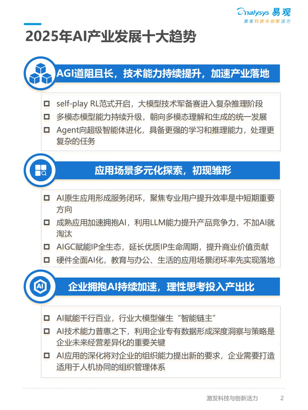 行业报告丨AI十大趋势2025