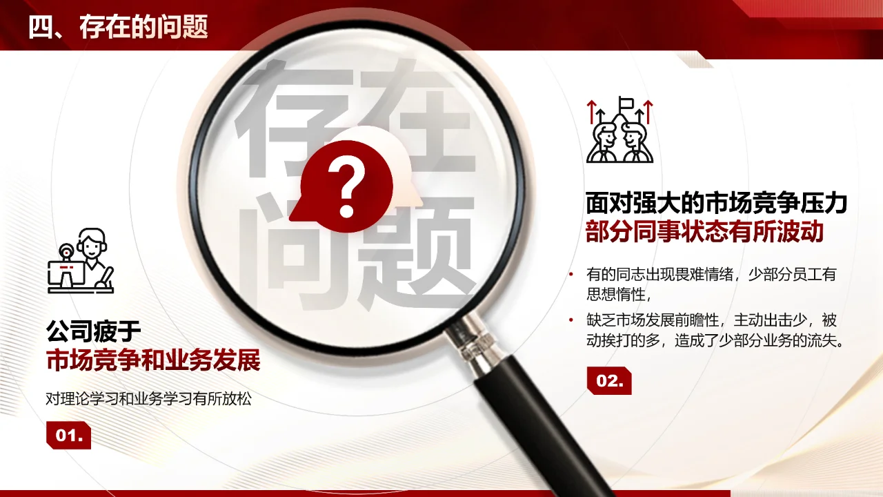 保险公司总结PPT模板