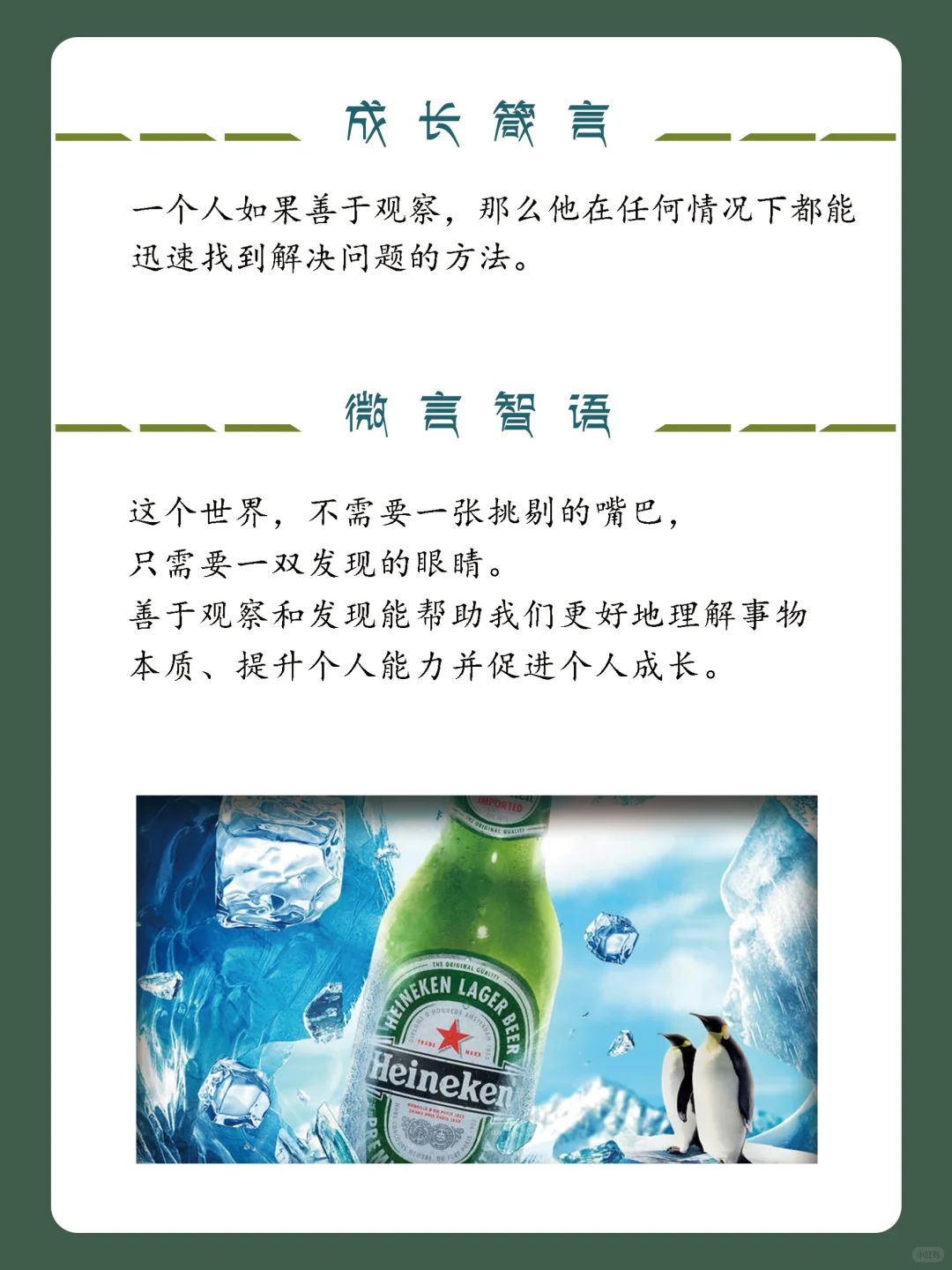 ❤哲理小故事｜啤酒的销售｜观察和思考