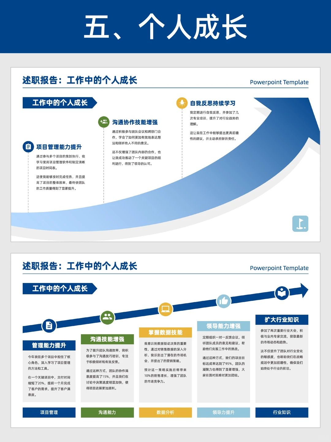 超实用！简洁直观的500页PPT模板！?