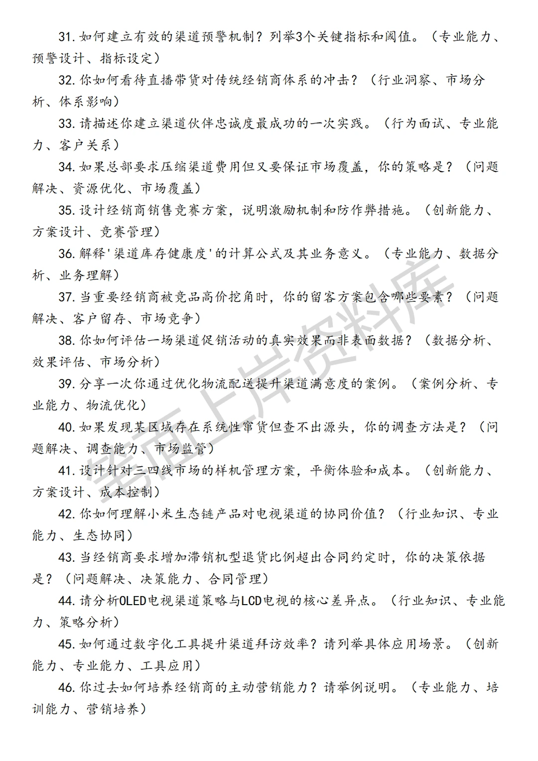 小米直供电视渠道经理