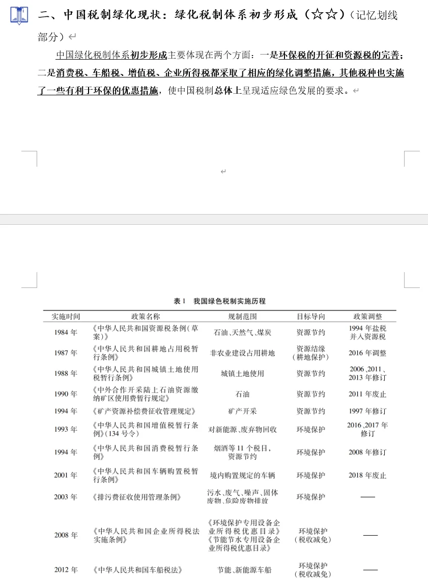 2025税收热点专题二——绿色税制