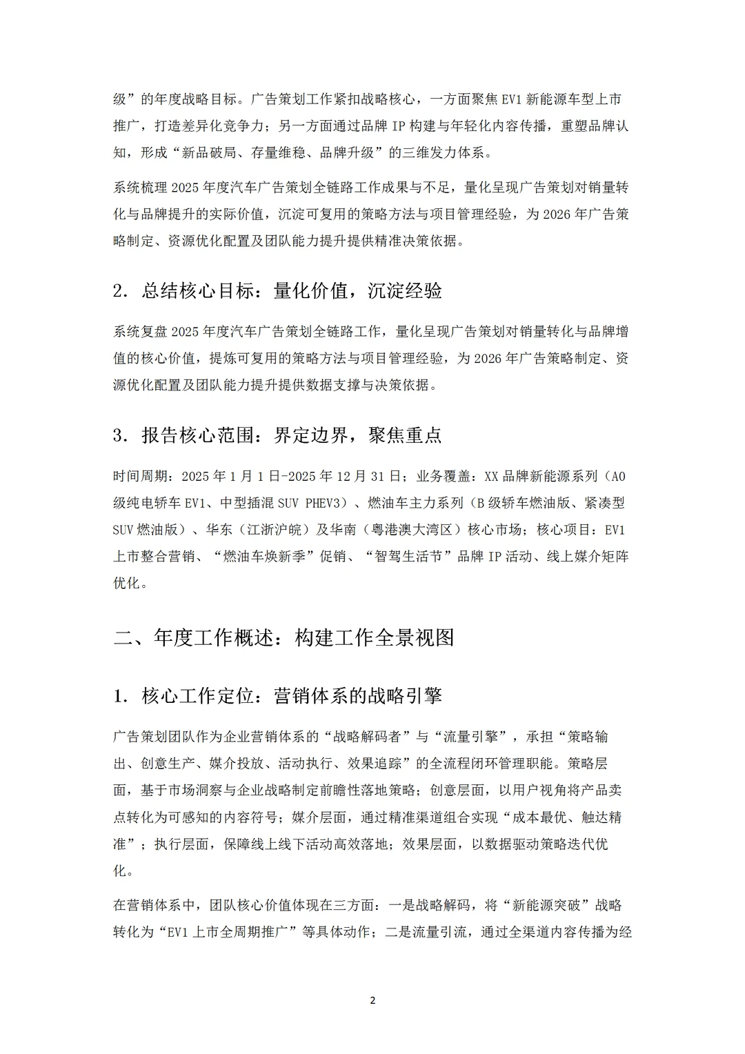 各位策划人，年终总结报告写好了吗？