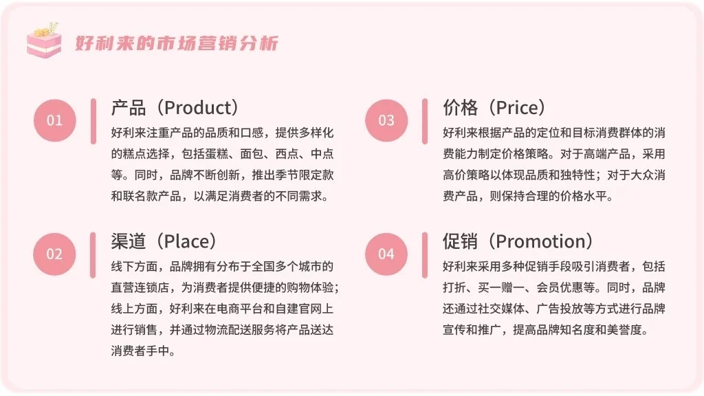 好利来品牌介绍市场营销策略分析PPT模板