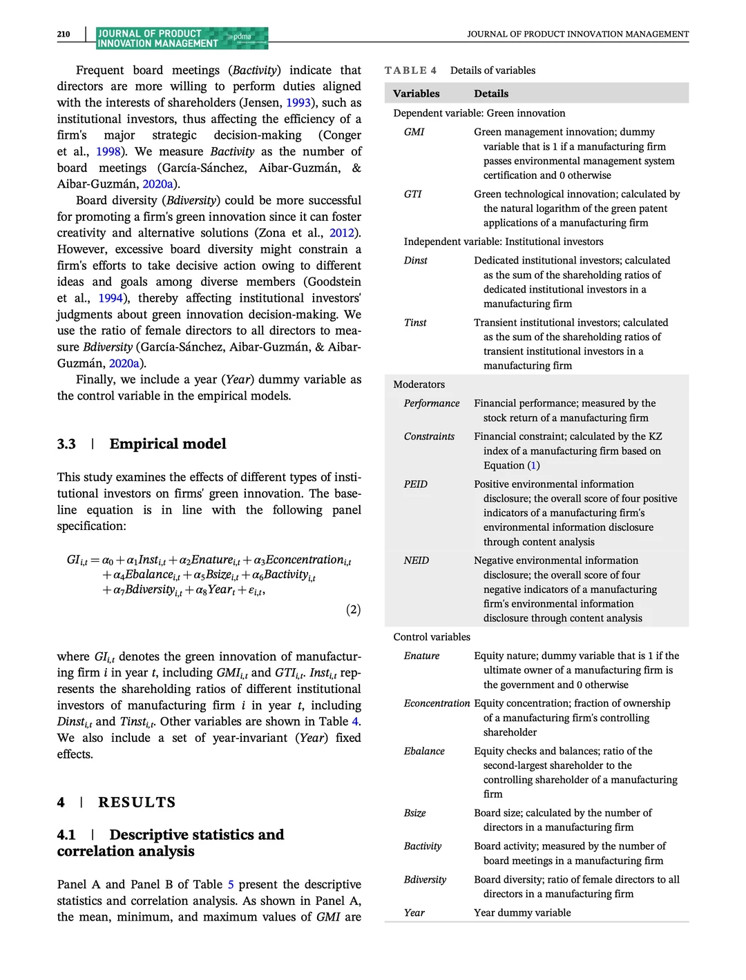 机构投资者对企业绿色创新的影响