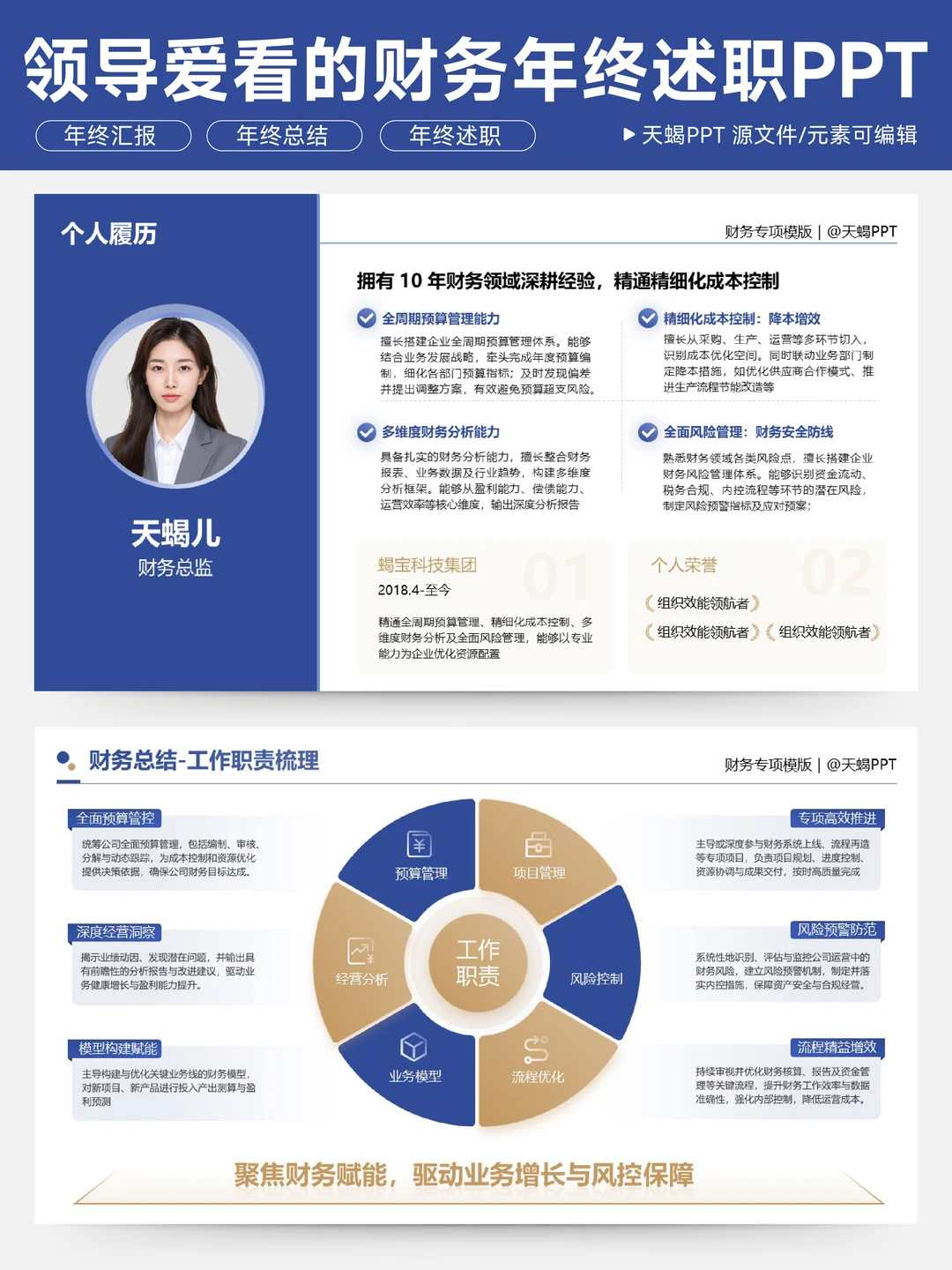 谁懂！被财务的年终述职PPT震撼到了