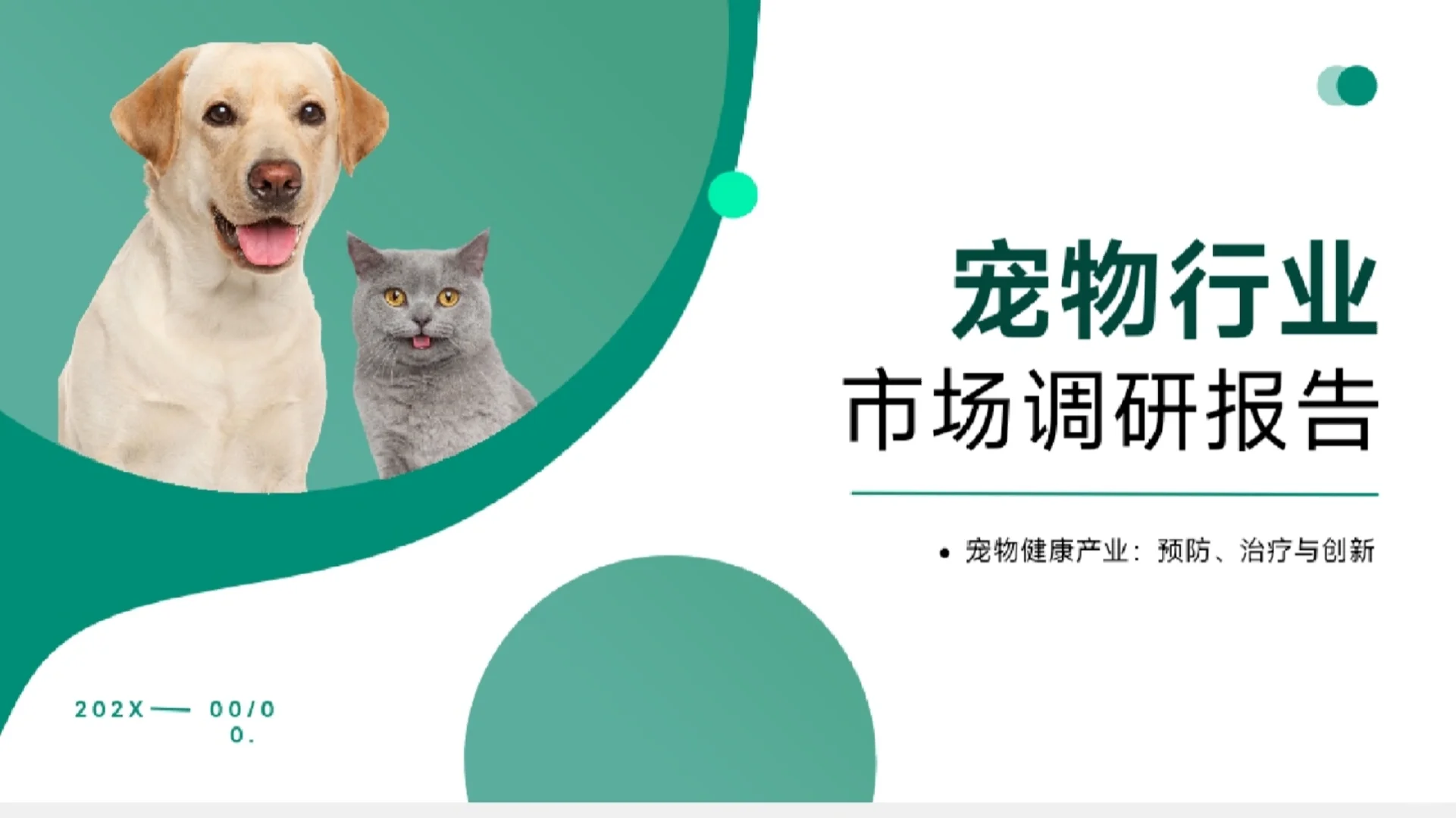 《宠物行业市场调研报告》PPT模板免费下载